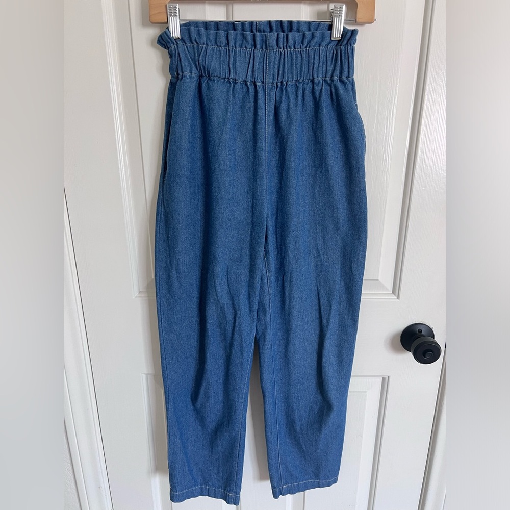 MO VINT High-waisted denim trousers